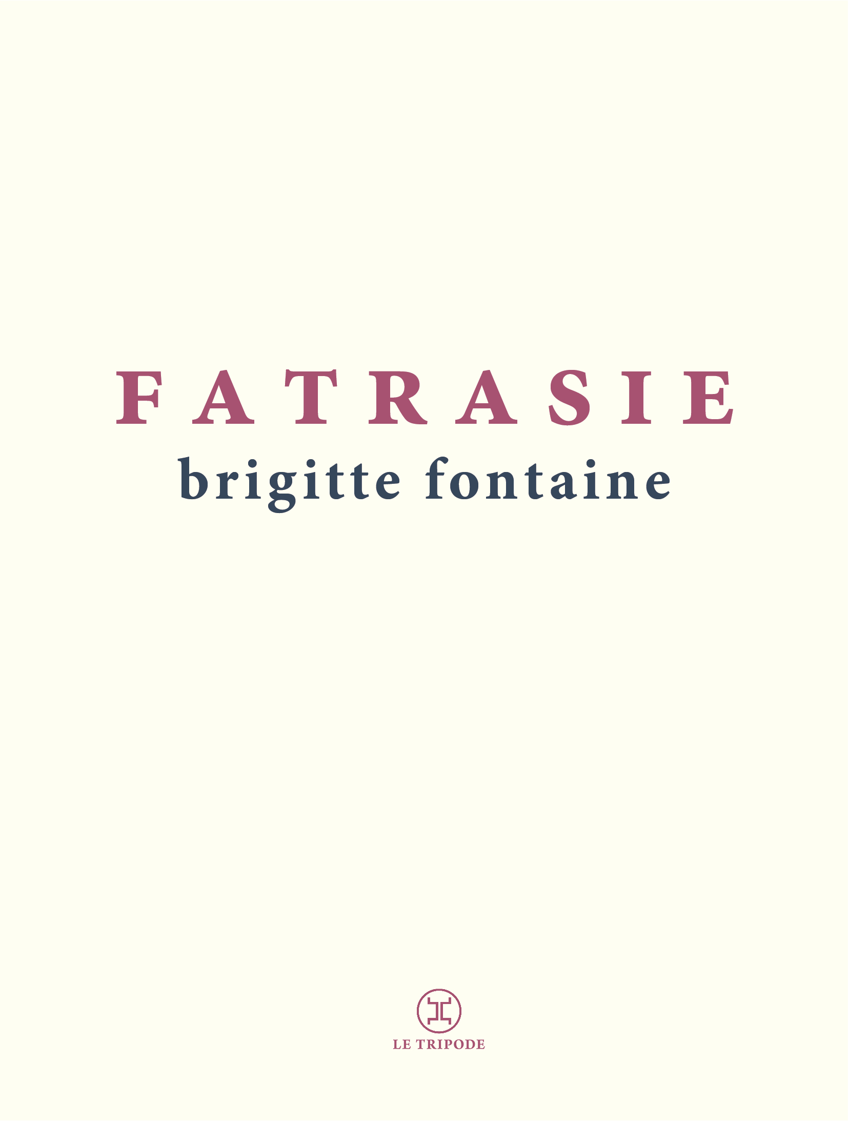 couverture du livre Fatrasie